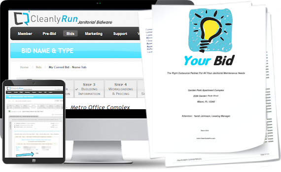 CleanlyRun Online Janitorial Bidding - Slide 1
